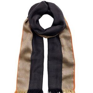 India Hicks Queen's Highway Scarf - Graphite/Gold
